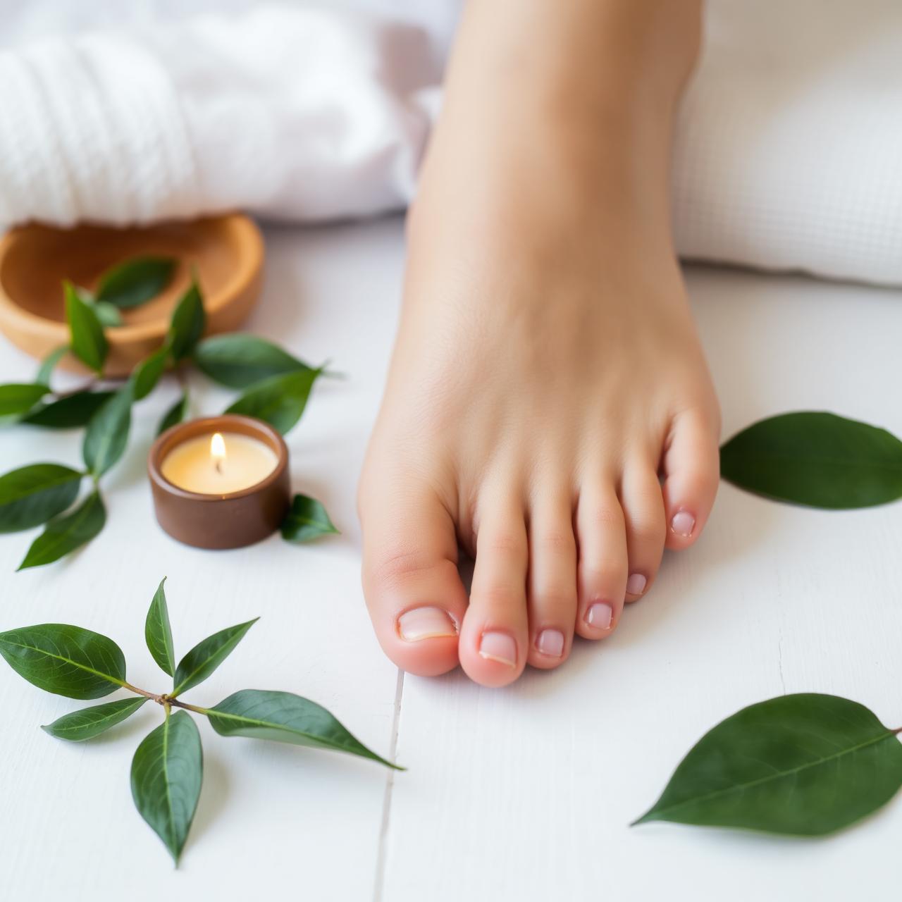 Relaxing foot massage