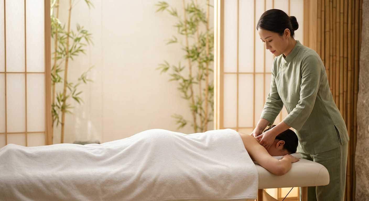 Professional massage therapy session